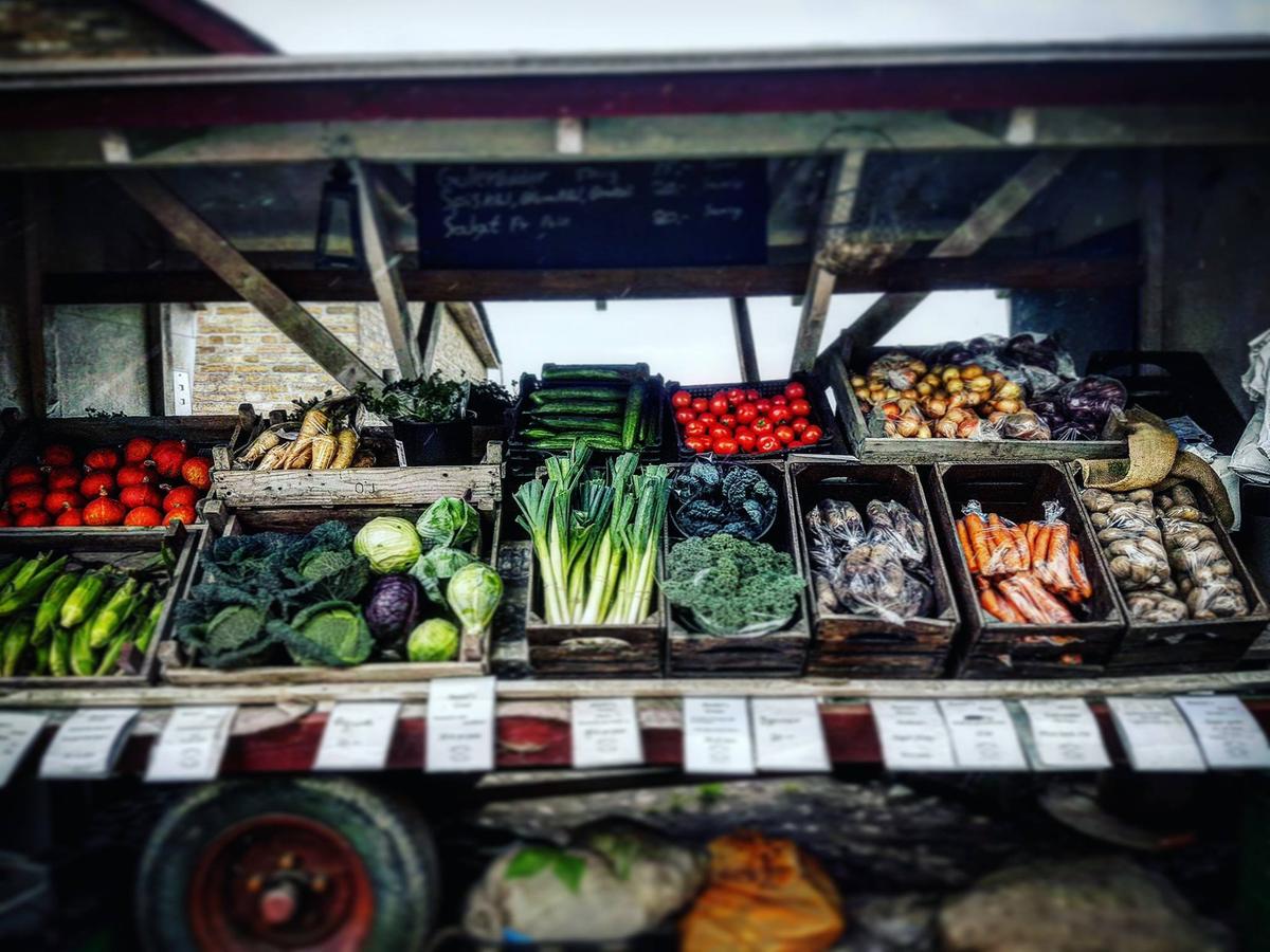 Fresh produce on a food stall