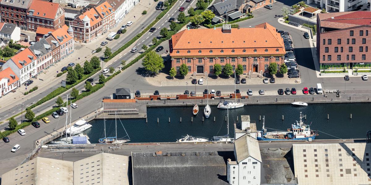 Drone photo of Horsens Marina