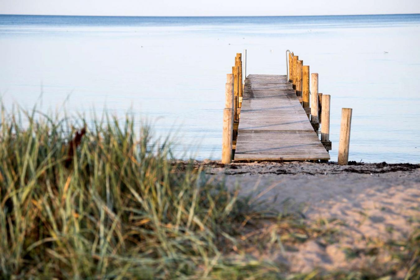 Jetty by the beach at As Vig close to Juelsminde - part of the Coastal Land