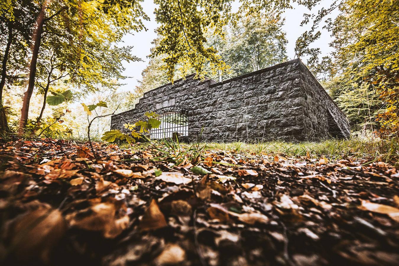 The Bear Grotto at Odder in the autumn
