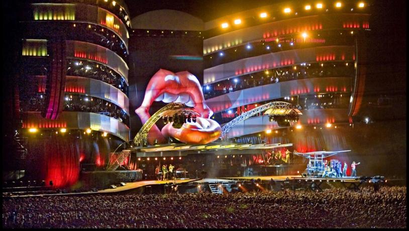 Scenen til Rolling Stones koncert i Horsens