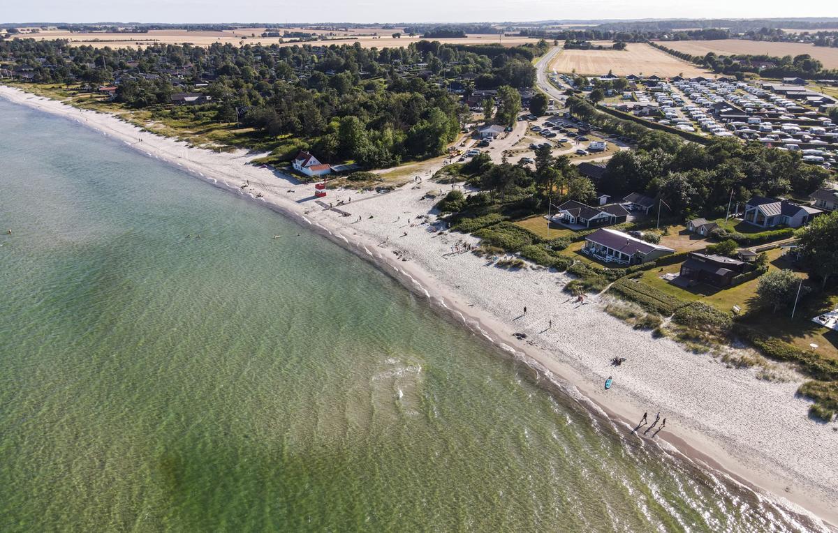 Saxild Strand Odder dronefoto
