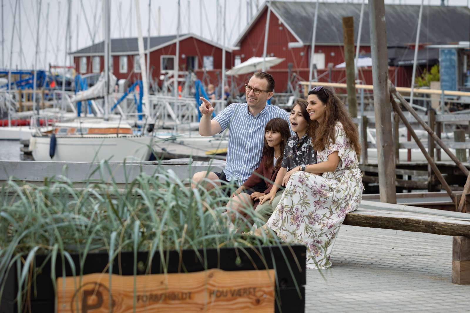 Familiehygge på Hou Marina