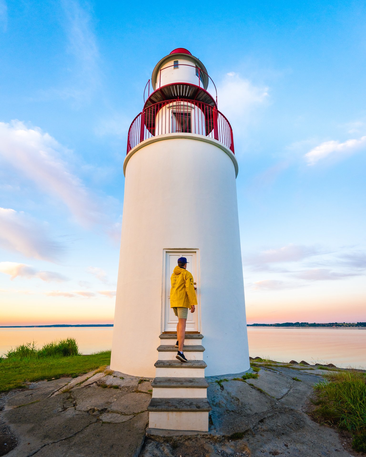 Træskohage Fyr ved Vejle Fjord