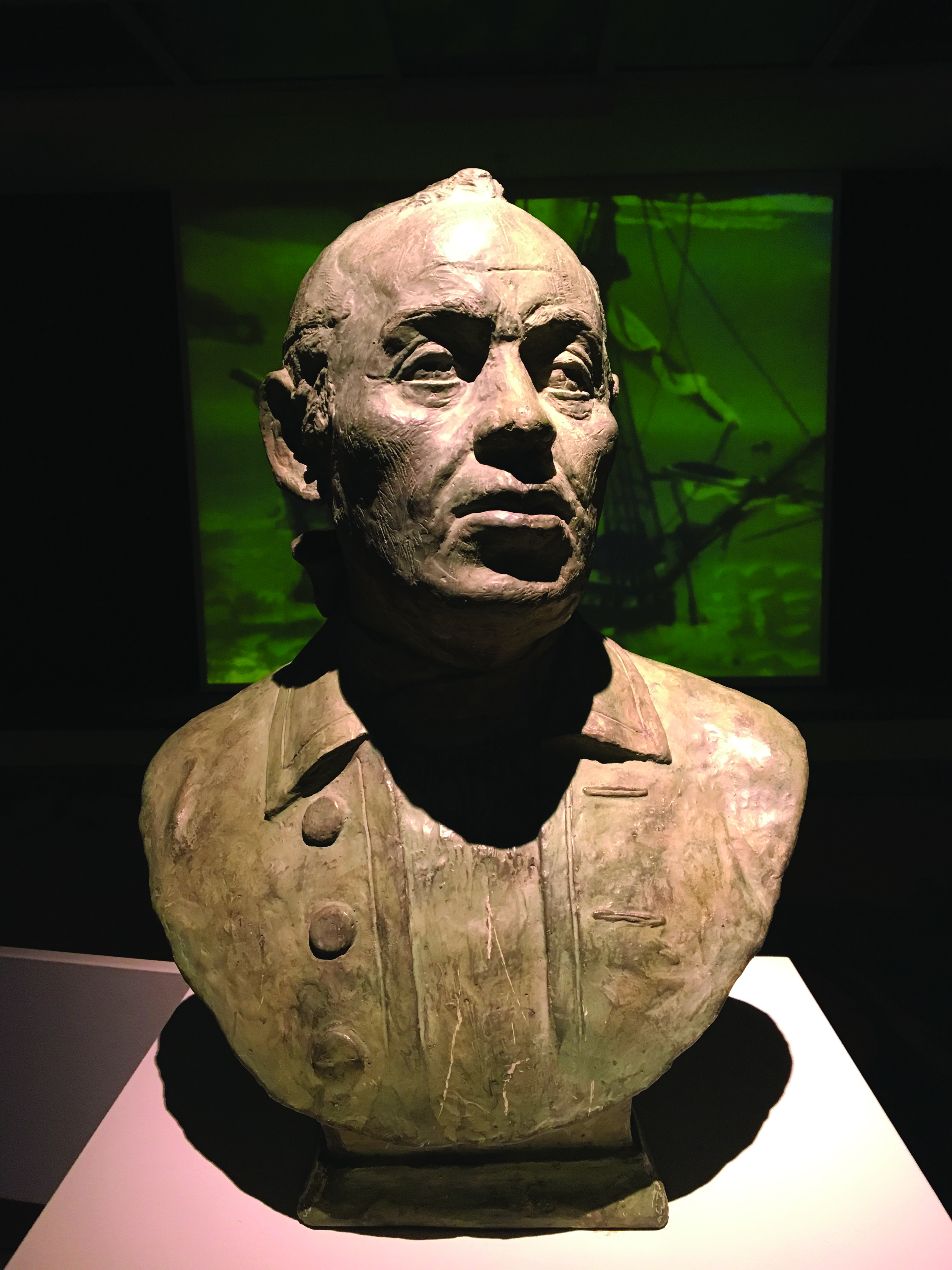 Buste af Vitus Bering seværdighed på Horsens Museum