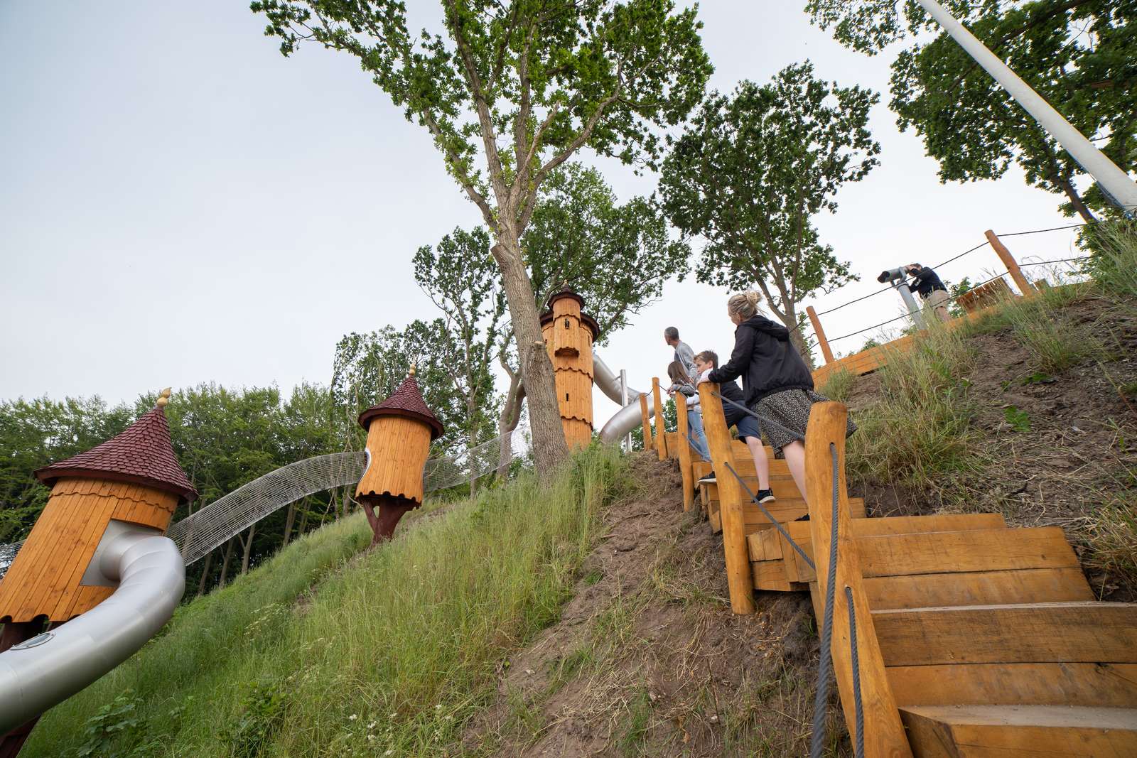 Familie på Juelsminde Naturlegepark
