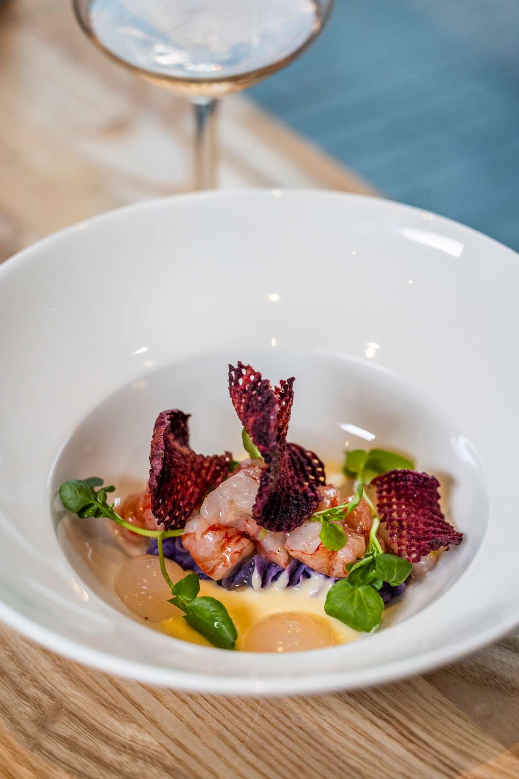 tallerken med mad fra restaurant vecchio convento 