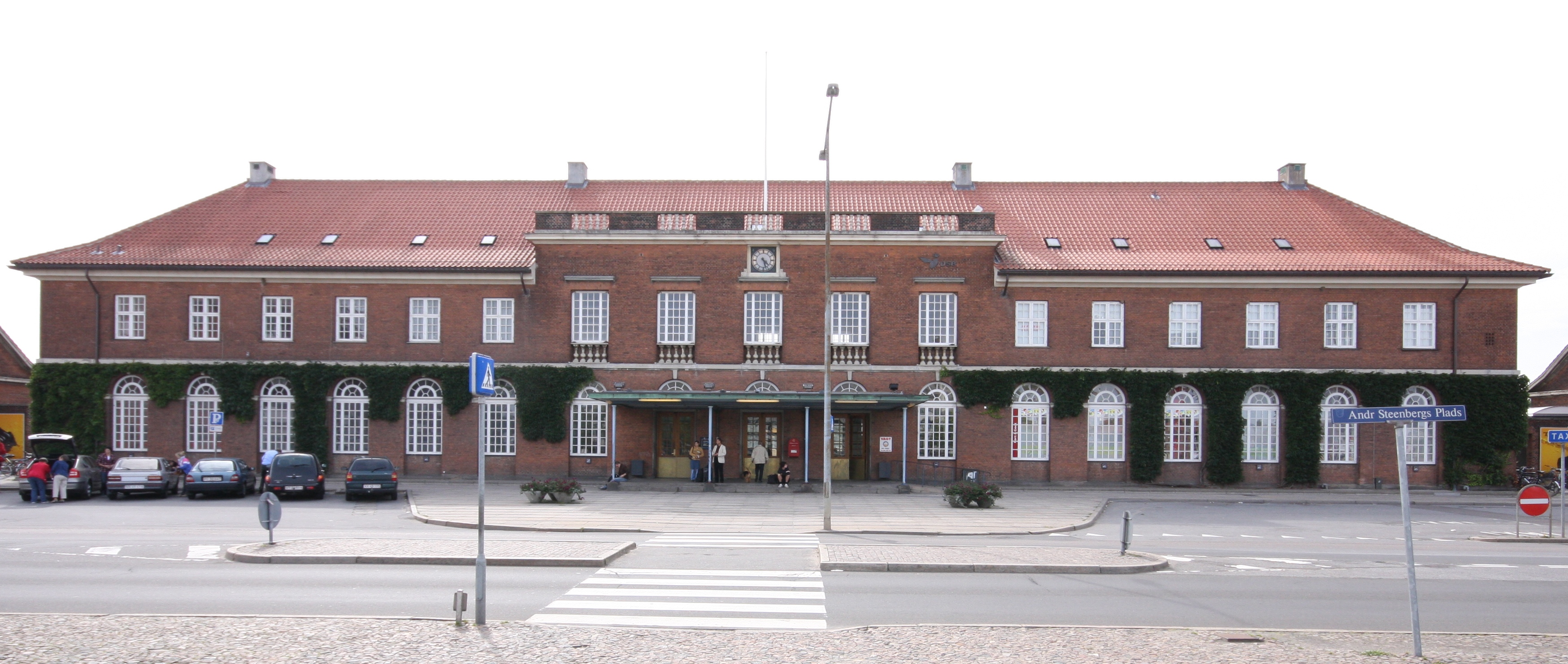Horsens Station set fra Andr. Steenbergs Plads