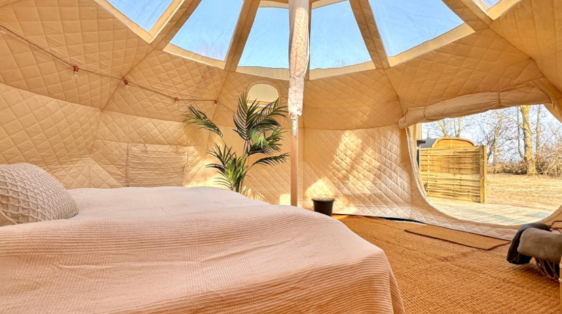 Glamping på Endelave hos Endelave Camping