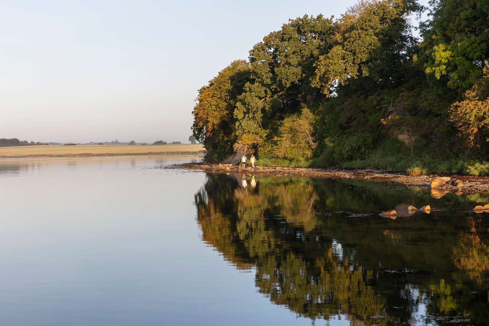 Vandrere på Fjordminoen rundt om Horsens Fjord