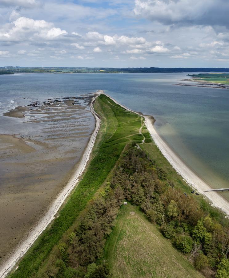 Luftfoto af Borre Knob