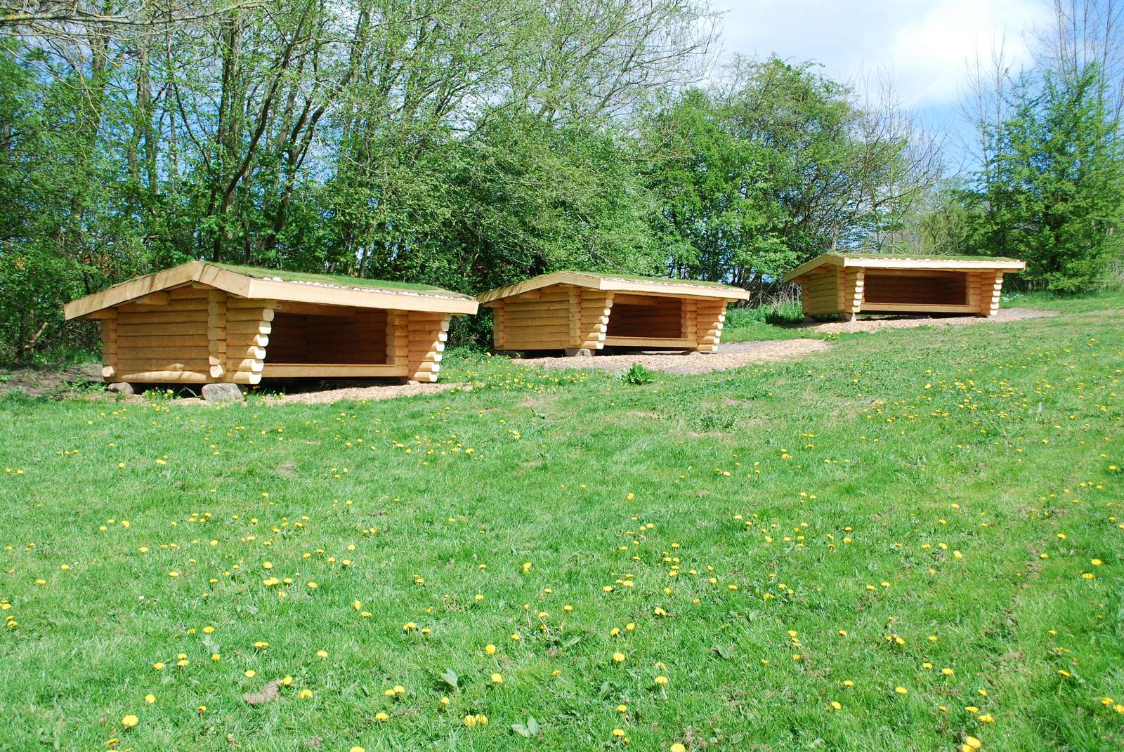 Shelters hos Bygholm Sø Camping