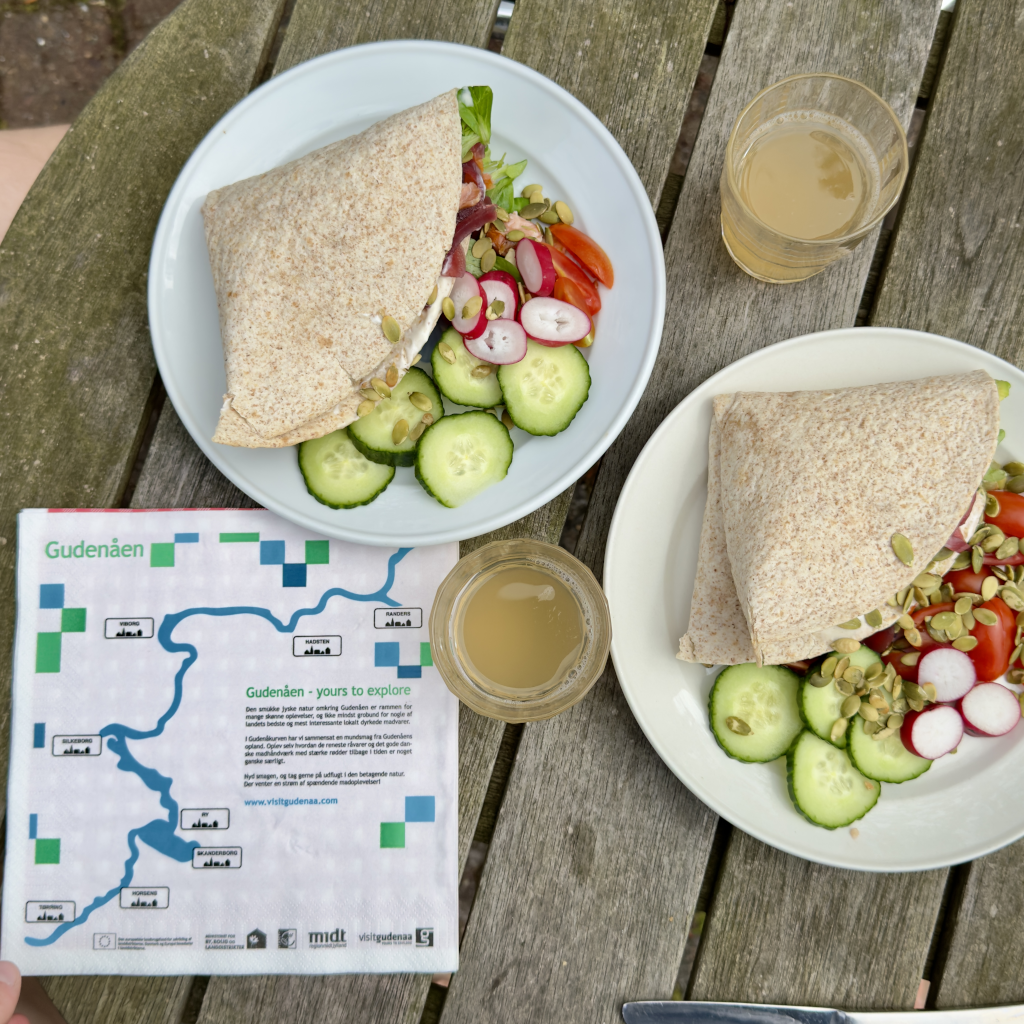 Sandwiches på tallerekener fra caféen hos Sdr Vissing Torvehal