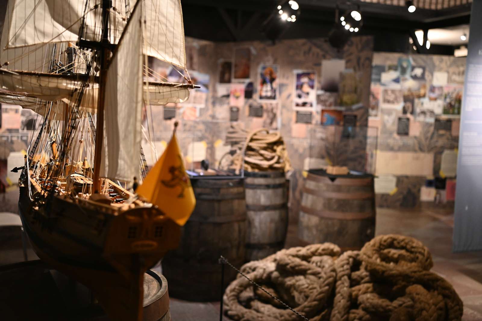 Familieaktiviteten Strandet i udstillingen om Vitus Bering på Horsens Museum