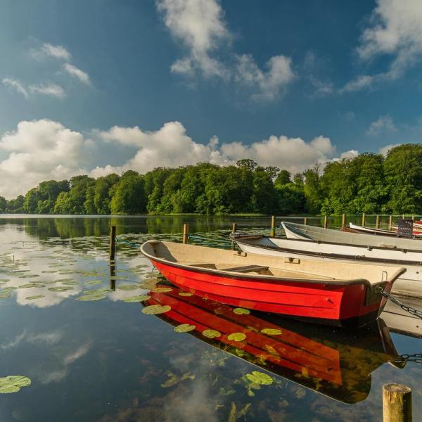 Boats on Bygholm lake