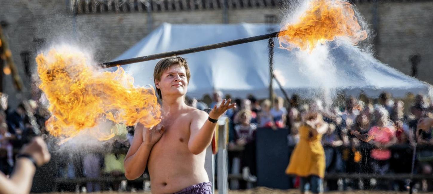 Fire danser at Horsens Medieval Festival