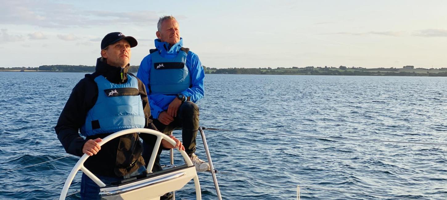 Bubber and Thomas Villum exploreing the East Jutland archipelago