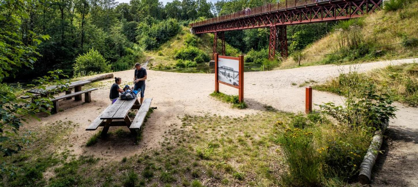 Couple at The Uncovered Bridge