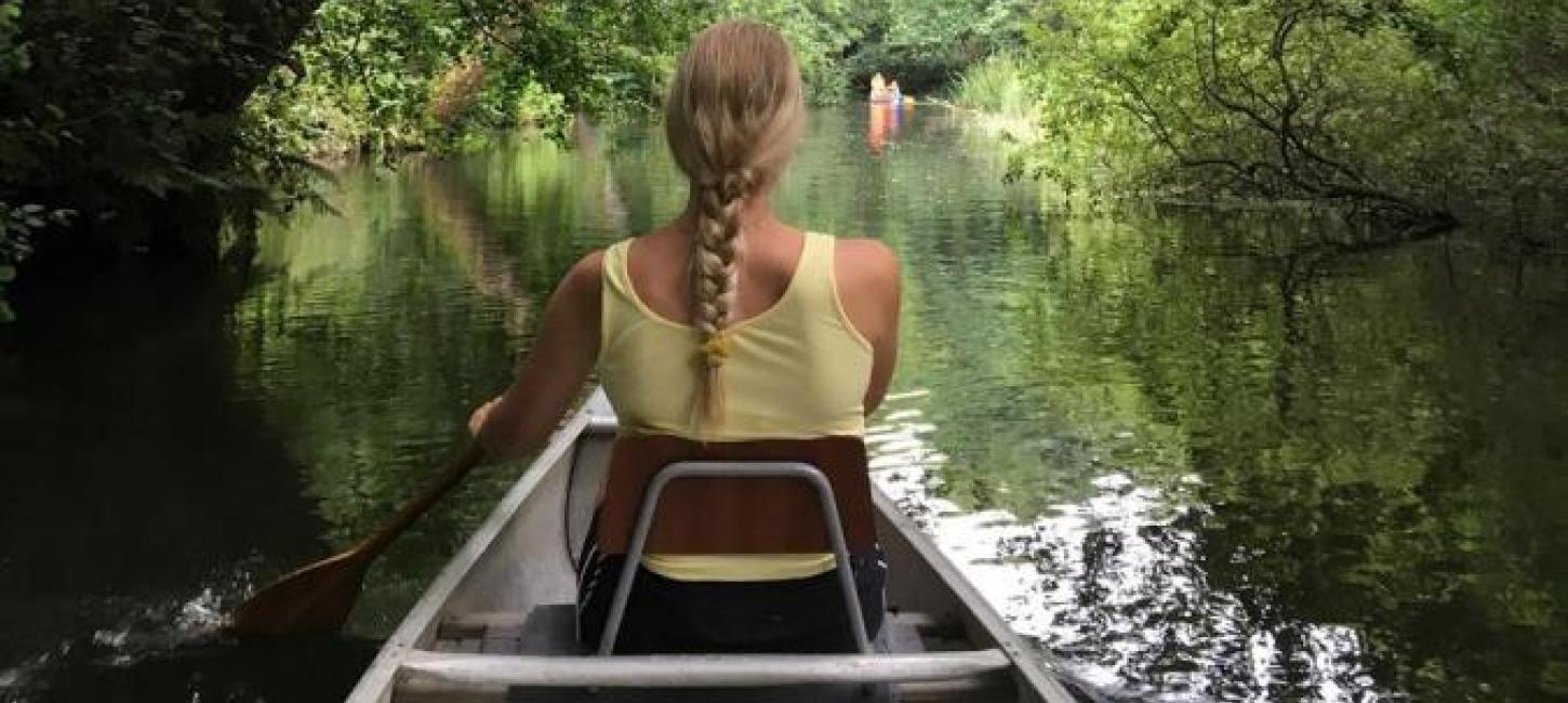 Canoe on Gudenåen