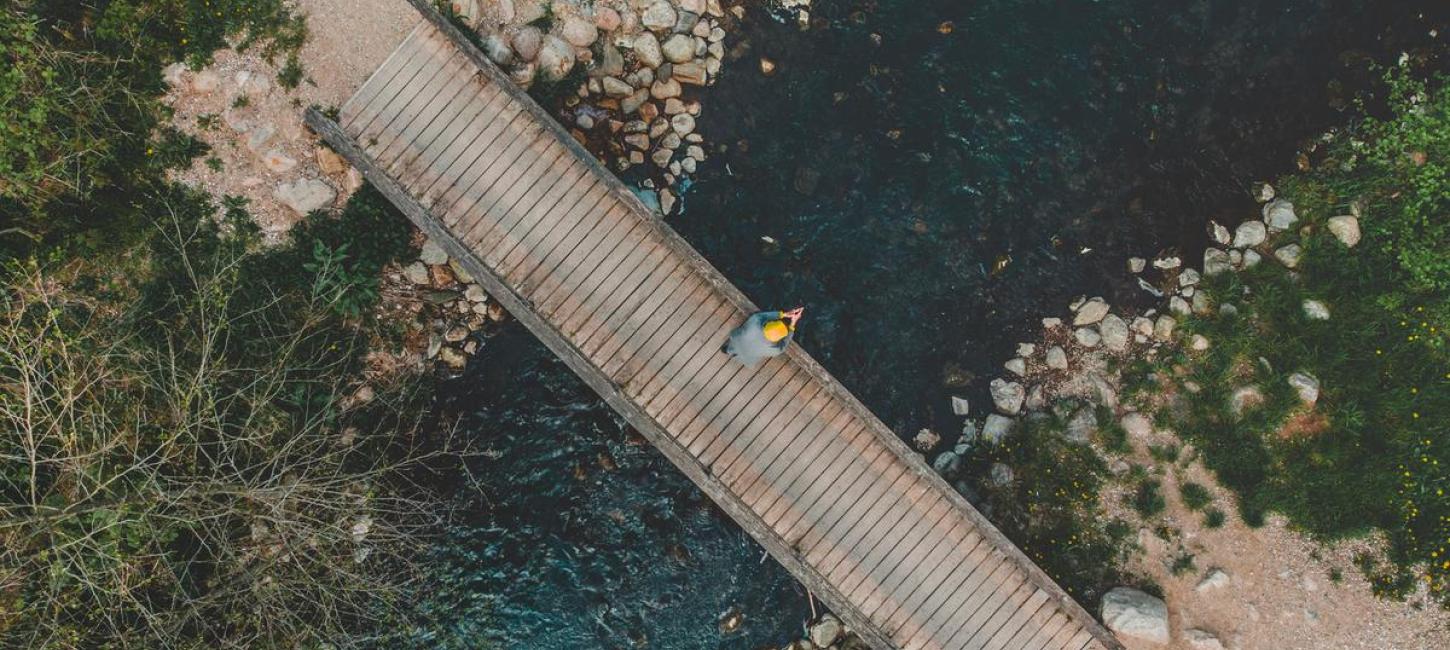 Bridge over a stream at Hansted