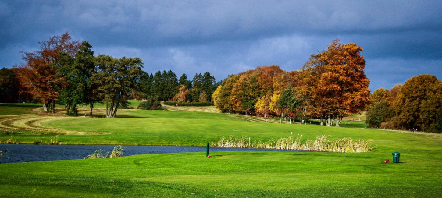 The view of the golfcourse at Odder Golfclub