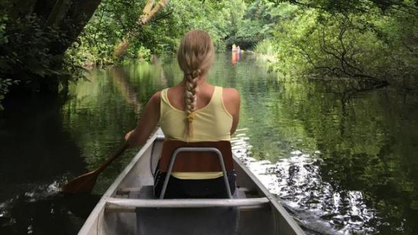 Canoe on Gudenåen