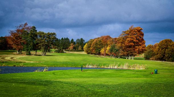 The view of the golfcourse at Odder Golfclub
