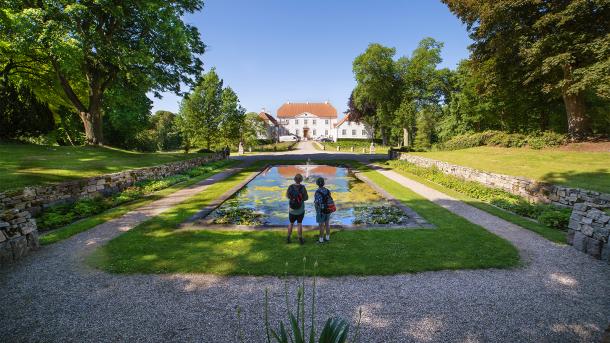 Two out walking in Palsgaard Castle Park