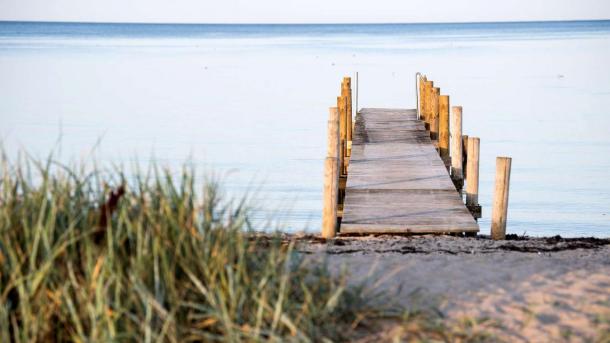 Jetty by the beach at As Vig close to Juelsminde - part of the Coastal Land