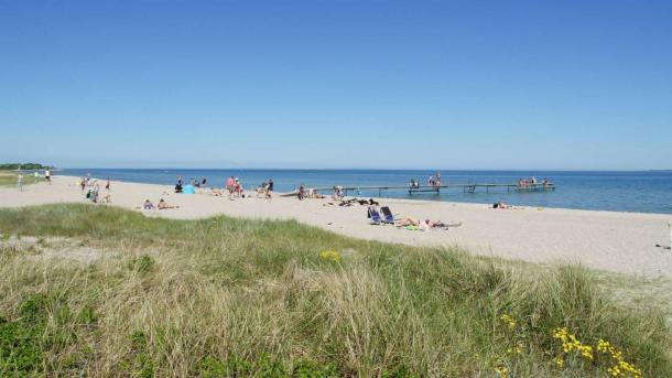 Beach guests on Hou Beach