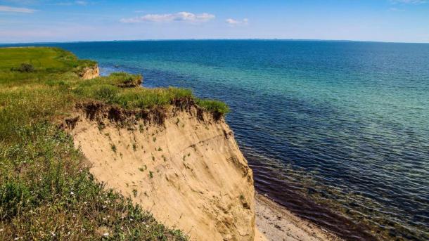 The really high cliff by Sønderklint on Tunø