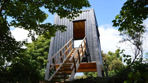 The bird tower on Tunø - an island in the East Jutland Archipelago in Destination Coastal Land