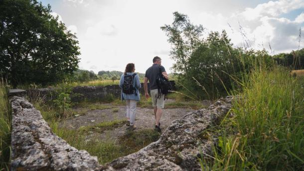 Resterne af Danmarks første vandland ved Tinnet Krat