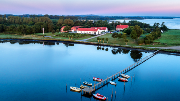 Hotel Borre Knob fra luften