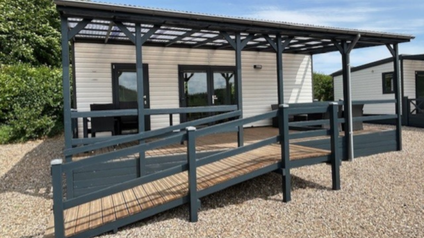 Mobilehome hos Løgballe Camping