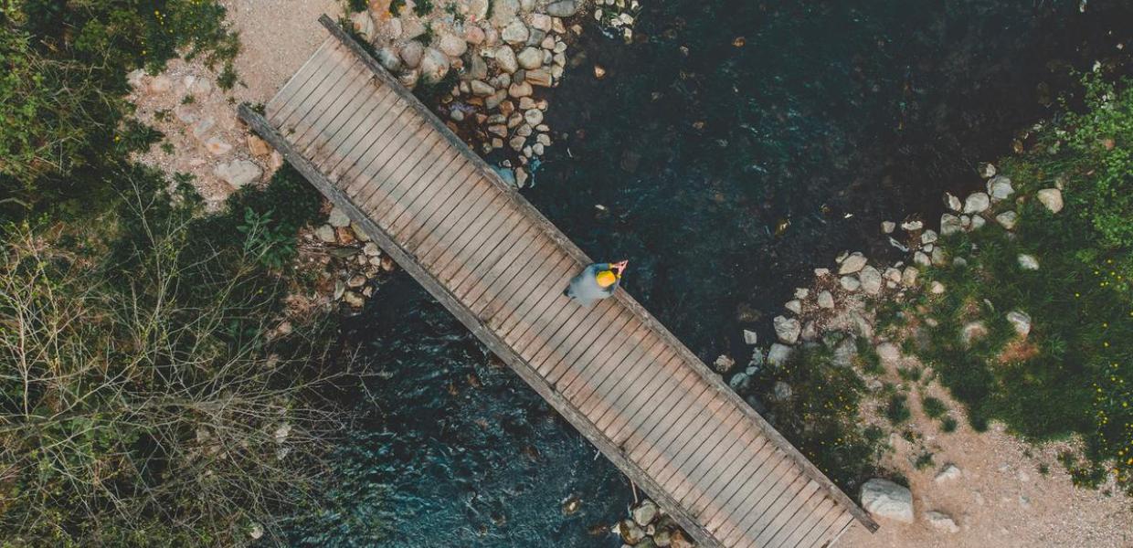 Bridge over a stream at Hansted