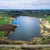 Aerial photo Ring Lake at Brædstrup