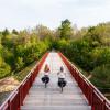 Cyklister på Den Genfundne Bro