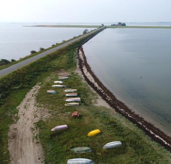 The dam between Alrø and the mainland