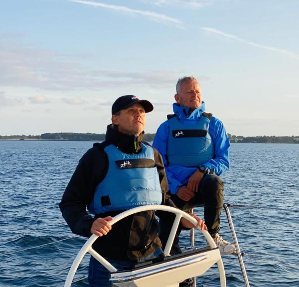 Bubber and Thomas Villum exploreing the East Jutland archipelago