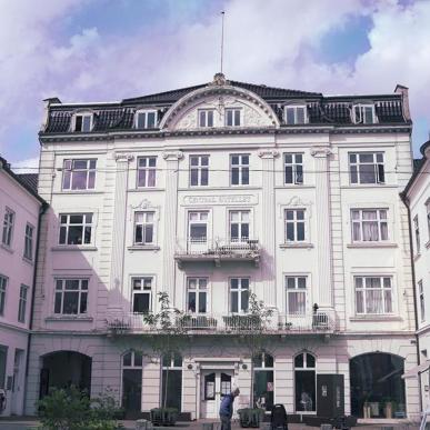 Centralhotellet in Odder viewed from the outside