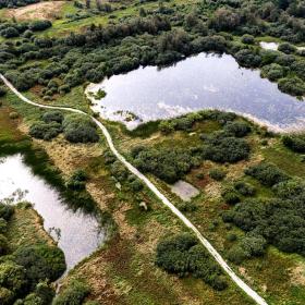 Drone photo of Uldum marsh